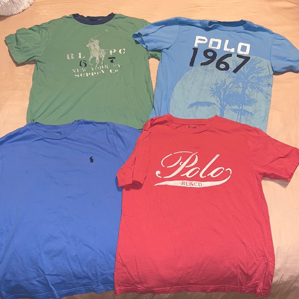 POLO RALPH LAUREN BOYS SIZE M/10-12 T-SHIRTS BUNDLE